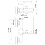 Смеситель для ванны WasserKraft Main 4101 хром