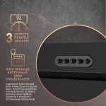 Встраиваемая вытяжка Weissgauff Aura 900 BL