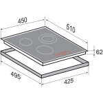 Встраиваемая электрическая варочная панель Zigmund & Shtain CN 37.4 W