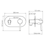 Смеситель с гигиеническим душем WasserKraft Main 4138