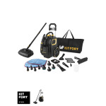 Пароочиститель Kitfort КТ-933 черный/оранжевый