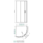 Душевой уголок WasserKraft Lippe 45 S 01