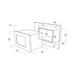 Встраиваемая микроволновая печь Maunfeld MBMO.25.8S