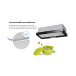 Встраиваемая вытяжка Weissgauff Tel 06 1M BL