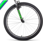 Велосипед Forward Flash 26 1.0 синий/ярко-зеленый 2022 г 19" RBK22FW26660