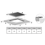 Встраиваемая индукционная варочная панель Korting HI 64540 B
