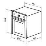 Встраиваемый электрический духовой шкаф MBS DE-609BL