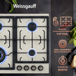 Встраиваемая газовая варочная панель Weissgauff HGG 641 REB