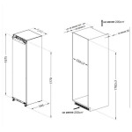 Встраиваемый холодильник Ascoli ASL330WBI
