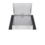 Каминная вытяжка Maunfeld Gloria 60 нержавеющая сталь/черное стекло