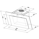 Каминная вытяжка Faber Cocktail BK A80 (110.0252.427)