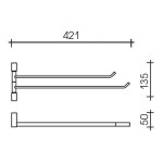 Полотенцедержатель Schein Allom 22824