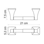 Держатель туалетной бумаги WasserKraft Wern K-2522