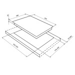 Встраиваемая газовая варочная панель Smeg SR764PO