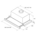 Встраиваемая вытяжка Jetair Aurora LX/GRX/F/50