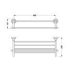 Полка для полотенца Schein Saine Chrome 7053042