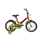 Велосипед Novatrack 16 STRIKE красный, тормоз нож, крылья корот, полная защита цепи