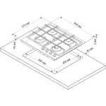 Встраиваемая газовая варочная панель Electronicsdeluxe TG4 750231F-079