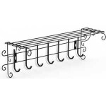 Вешалка Sheffilton Грация 790 черный/черный, 2 шт