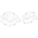 Встраиваемая электрическая варочная панель Darina 4P E329 B