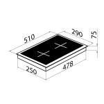 Встраиваемая электрическая варочная панель Maunfeld EEHE.32VCBB.R