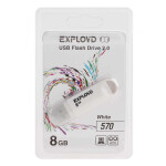 Флеш-накопитель Exployd 8GB-570-белый