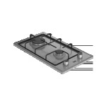 Встраиваемая газовая варочная панель Beko HDCG 32220 FX