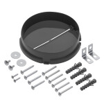 Встраиваемая вытяжка HOMSair FLAT 60 Glass черный