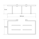 Полка металлическая прямая WasserKraft K-511 хром