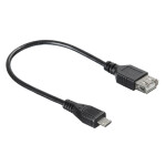 Кабель OTG Buro 0.2м черный