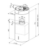 Островная вытяжка Smeg KIR37XE