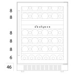 Встраиваемый винный шкаф Temptech VWCR46DB82