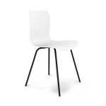 Стул Sheffilton SHT-S33 белый/черный муар