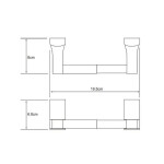 Держатель туалетной бумаги WasserKraft Exter K-5222