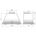 Встраиваемая вытяжка Elikor Врезной блок S4 72Н-700-Э4Д