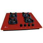 Встраиваемая газовая варочная панель Лысьва GR0400G00 красный