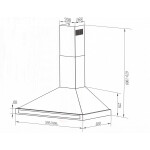 Каминная вытяжка Maunfeld Cork Plus 90 нержавеющая сталь