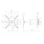 Кронштейн для телевизора Benatek LCD-44B черный