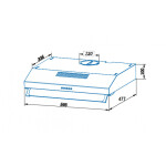 Вытяжка Cata C2-T600 WH