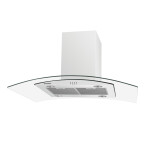 Островная вытяжка Maunfeld Ancona PlusA 90 белый/прозрачное стекло