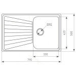 Кухонная мойка Zigmund & Shtain Klassisch 790 молодое шампанское
