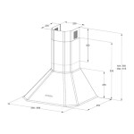 Каминная вытяжка Korting KHC 9839 RB