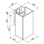 Каминная вытяжка Maunfeld Bath 402 чёрный