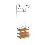 Вешалка Sheffilton M-306 черный муар/бук