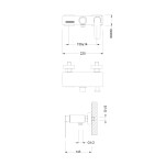 Смеситель для ванны Timo Torne 4314/00-16Y хром/белый