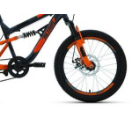 Велосипед Altair MTB FS 20 D темно-серый/оранжевый RBK22AL20049