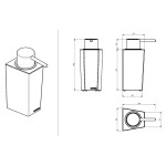 Дозатор жидкого мыла Sonia Solid Surface 158805