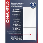 Холодильник Maunfeld MFF1857NFW