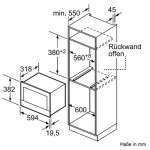Встраиваемая микроволновая печь Bosch BFL634GB1