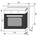Встраиваемый электрический духовой шкаф Lex EDM 041 BL